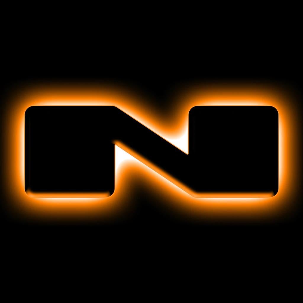 Universal Illuminated LED Letter Badges, Matte Black Surface Finish - N