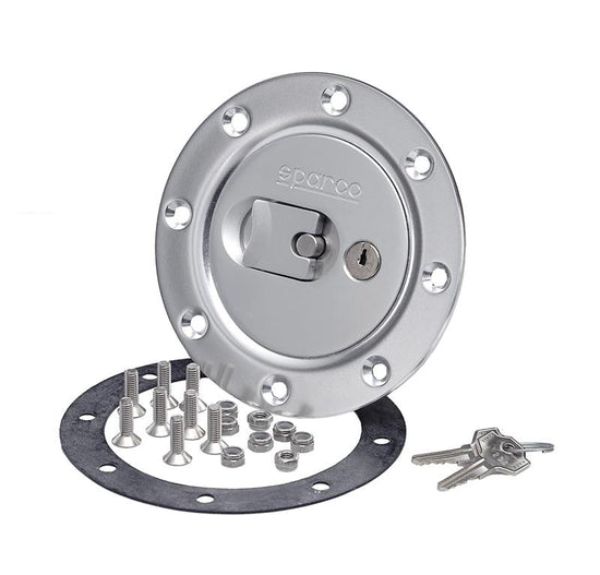 Brushed Aluminum Fuel Cap Locking