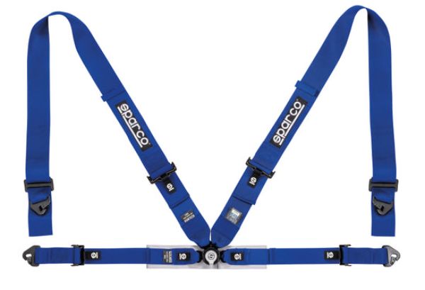 04716M1AZ 3 to 2 in. 4-Point Competition Belt Harness, Blue