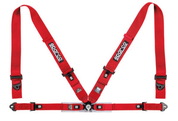 04716M1RS 3 to 2 in. 4-Point Competition Belt Harness, Red