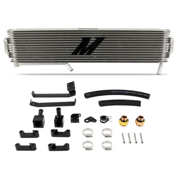 MMTC-DMAX-17SL Transmission Cooler for 2017-2019 GM 6.6L Duramax L5P, Silver