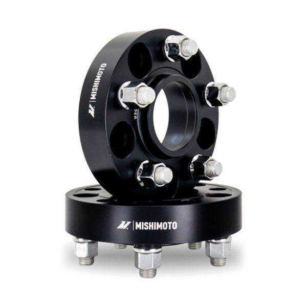 MMWS-001-250BK 5 x 114.3 mm M14 Wheel Spacers, Black - 70.5 mm - 25 mm