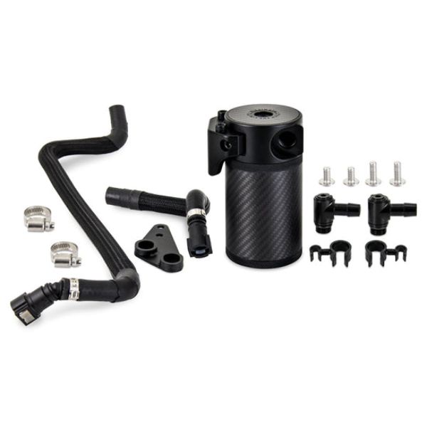 MMBCC-C8-20PCF PCV Side Oil Catch Can Kit for 2020 Plus Chevrolet Corvette C8 Baffled, Carbon Fiber