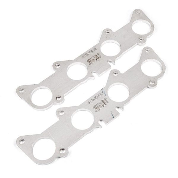 HFFORD5.0188 1.88 in. Primaries Round Port Header 304 Stainless Steel Exhaust Flanges for Ford 5.2L & 5.0L Coyote