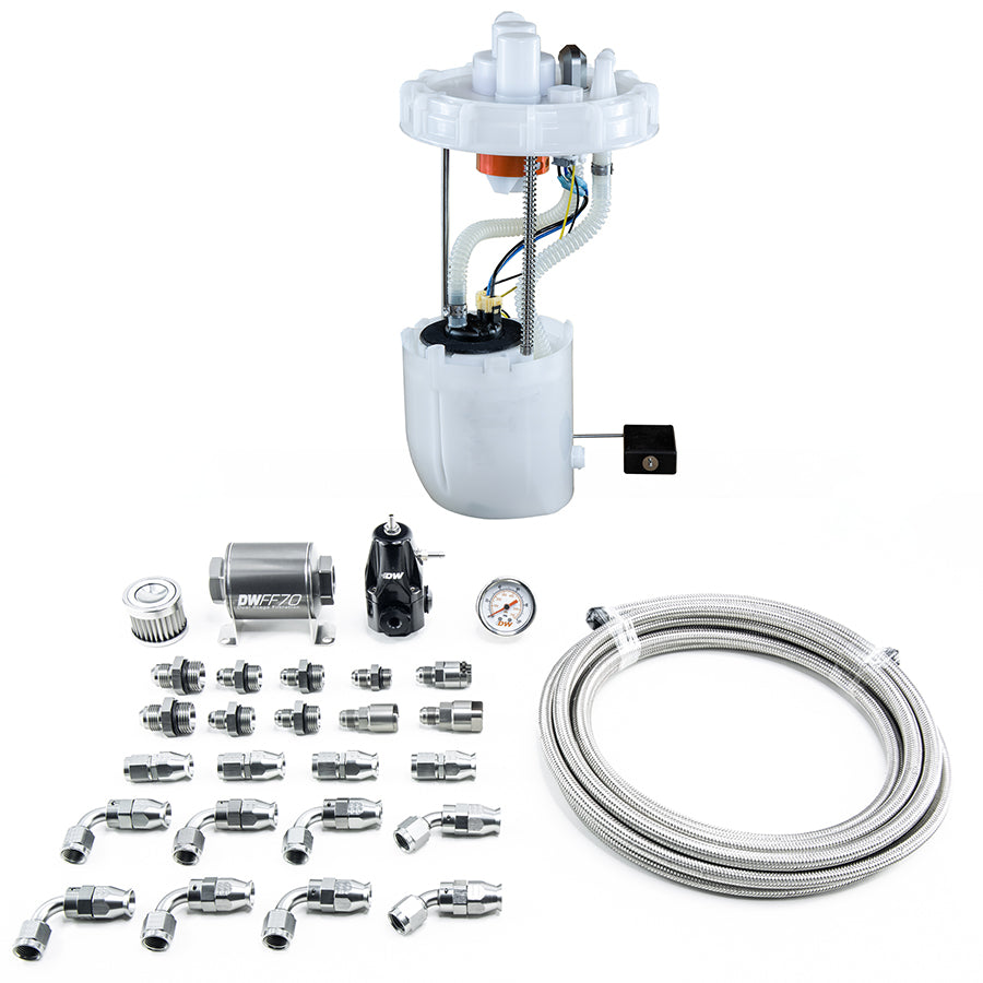 DW400 Pump Module & Return Kit with PTFE Fuel Lines for 2006-2011 Honda Civic SI K20