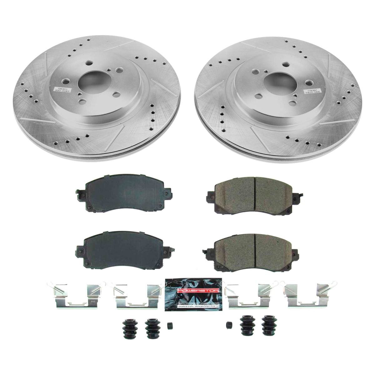 PowerStop K7892 Front Z23 Evolution Sport Brake Kit for 2018-2019 Subaru Crosstrek