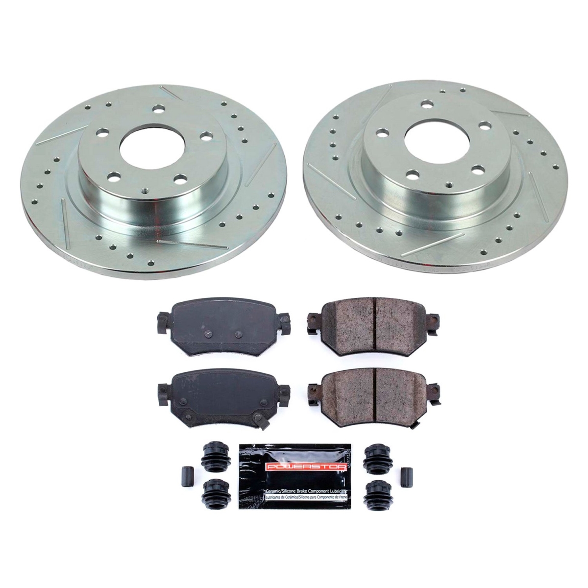 PowerStop K8068 Rear Z23 Evolution Sport Brake Kit for 2016-2018 Mazda 6