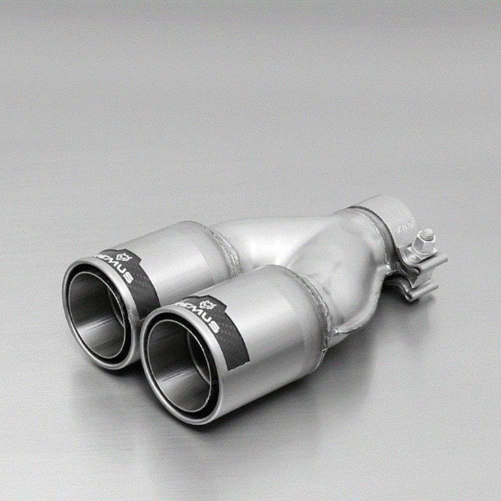 0007 84C 84 mm Straight with Carbon Insert Tail Pipe Set for 2005 Seat Toledo 1.6L - Pack of 2