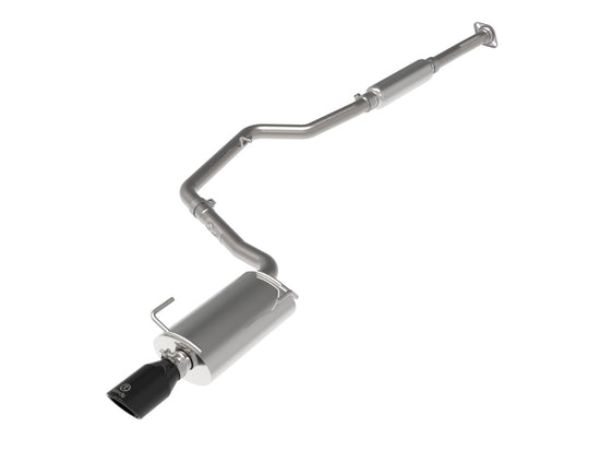 AFE 49-36052-B 2.5 in. 304 Stainless Steel Cat-Back Exhaust with Black Tips for 2012-2016 Subaru Impreza 2.0L Power Takeda