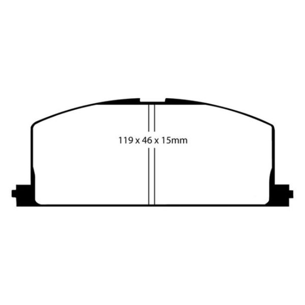 DP3453C Redstuff Front Brake Pads for 1983-1986 Toyota Camry 2.0