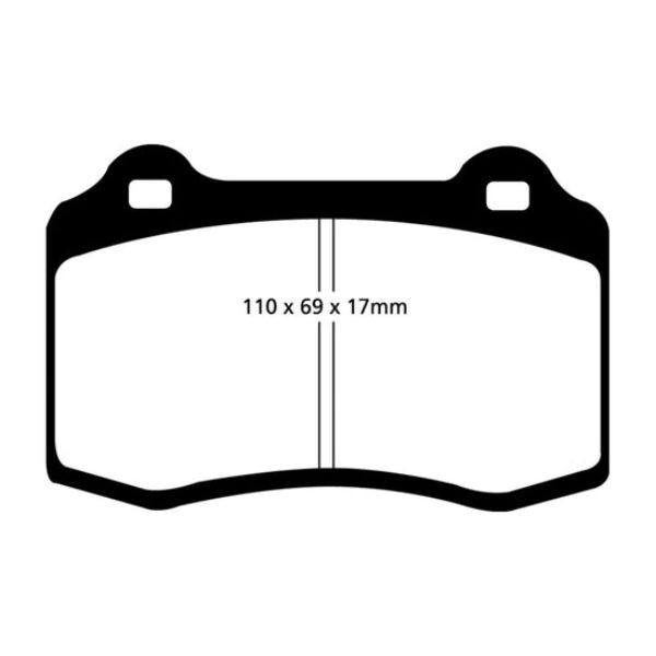 DP41031R Yellowstuff Front Brake Pads for 1992-2000 Dodge Viper 8.0