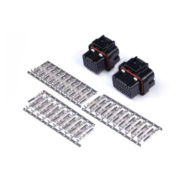 HT-030001 26A 34-Pin 4 Row 3 Keyway Superseal Connector Plug & Pins Set