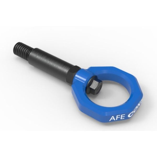 AFE 450-502001-L Control Front Tow Hook for BMW F-Chassis 2, 3 & 4M, Blue