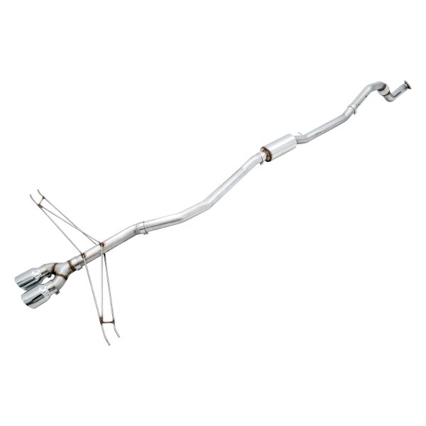 Track Edition Exhaust with Front Pipe & Dual Chrome Silver Tips for 2016 Plus Honda Civic SI