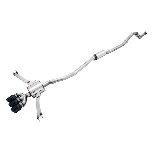 Touring Edition Exhaust with Front Pipe & Triple Diamond Black Tips for 2016 Plus Honda Civic SI
