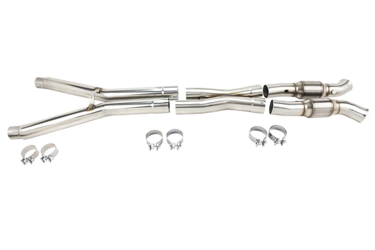 2160H422 1.88 x 3 in. Header & Catted X-Pipe Kit for 2009-2013 Chevrolet Corvette Base Grand Sport