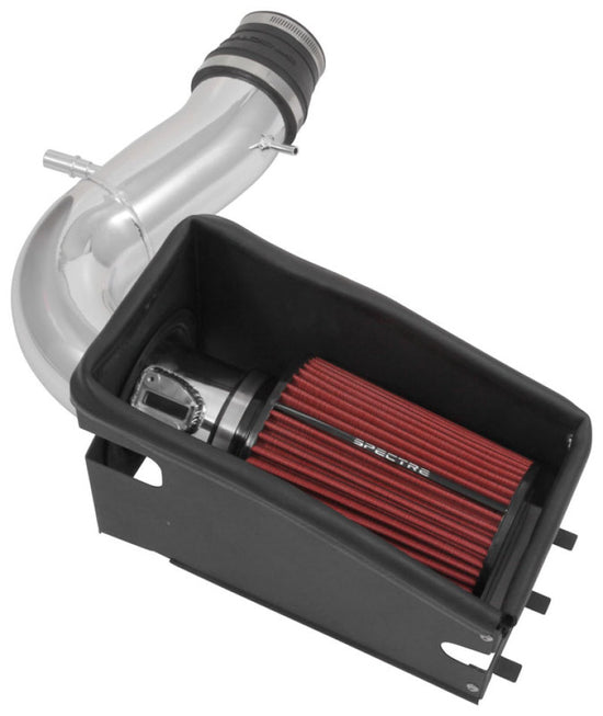 9038 Polished Aluminum with Red Filter Air Intake Kit for 2011-2019 Ford Explorer V6-3.5L F-I