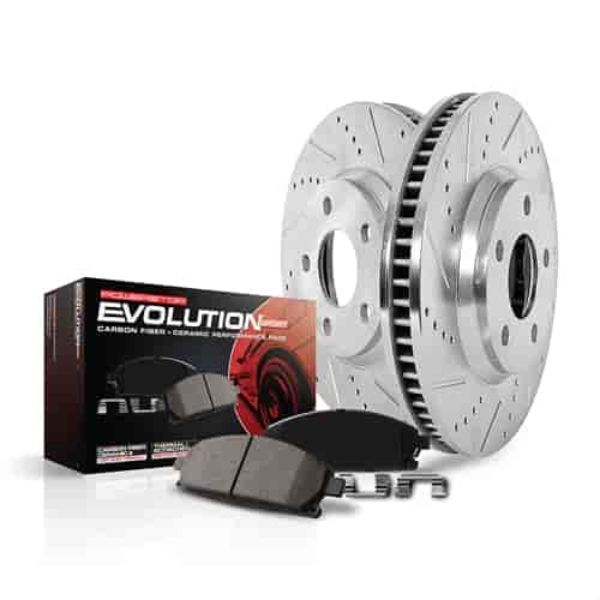 PowerStop K7352 Front Z23 Evolution Sport Brake Kit for 2017-2019 Acura MDX