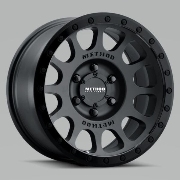 18 x 9 in. -12 mm Offset 6 x 5.5 Bolt Pattern 108 mm Center Bore Method MR305 NV Double Black Wheel