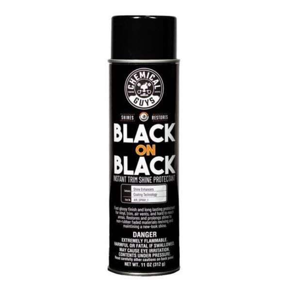 AIR-SPRAY-1 11 oz Black on Black Instant Trim Shine Spray Dressing