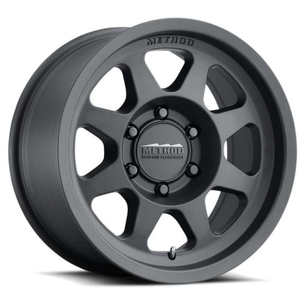 MR70168052500 16 x 8 in. 0 mm Offset 5 x 120 in. Bolt Pattern 72.6 mm Center Bore Method MR701 Matte Black Wheel