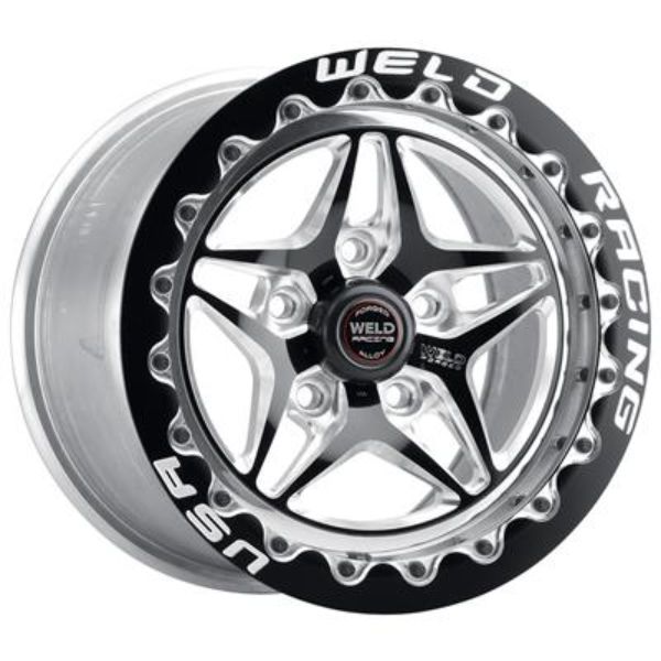 81LB7100A80F 3.18 in. 17 x 10 in. 5 x 4.5 Bolt Pattern 8.0 in. Back Space S81 Black Wheel