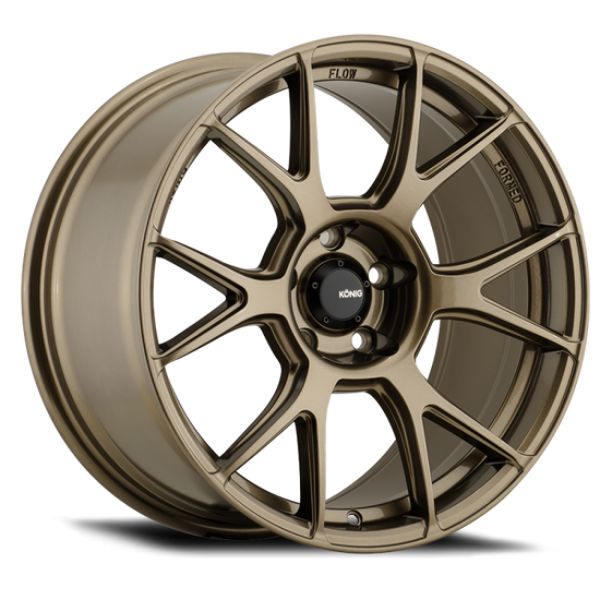 17 x 8 in. 5 x 114.3 Bolt Pattern Ampliform ET40 Gloss Bronze Cast Wheel