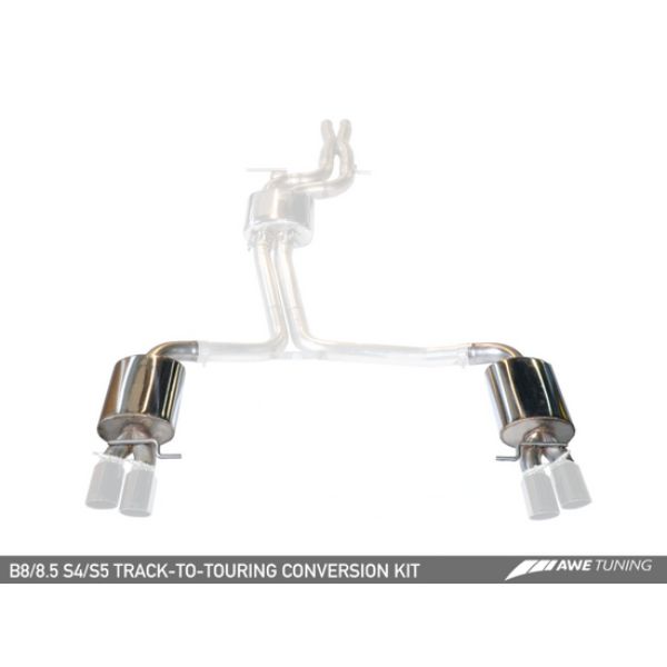 3815-41010 Track to Touring Edition Conversion Kit with 102 mm Tips for Audi B8.5 S4-S5 3.0T