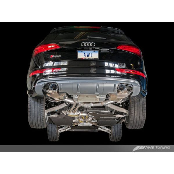 3015-42052 Touring Edition Exhaust with Quad Outlet Chrome & Silver Tips for Audi 8R SQ5