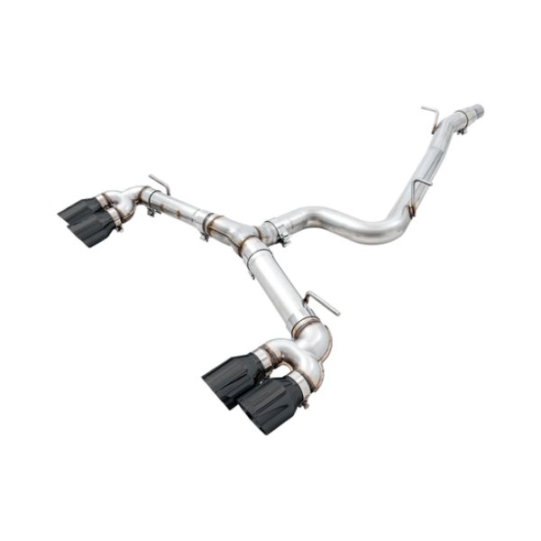 102 mm Diamond Black Tips Track Edition Exhaust for 2015-2017 Volkswagen Golf R MK7