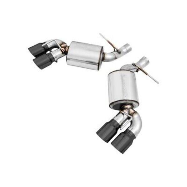 Touring Edition Quad Diamond Black Tips Stainless Steel Axle-back Exhaust for 2016-2019 Chevrolet Camaro