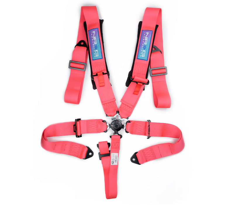 SBH-B6PCPK 3 in. 5 Pint Seat Belt Harness & Cam Lock - Pink