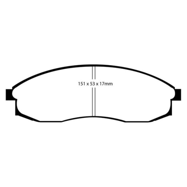 DP31082C Redstuff Front Brake Pads for 1993-1998 Nissan Skyline 2.5 GTS