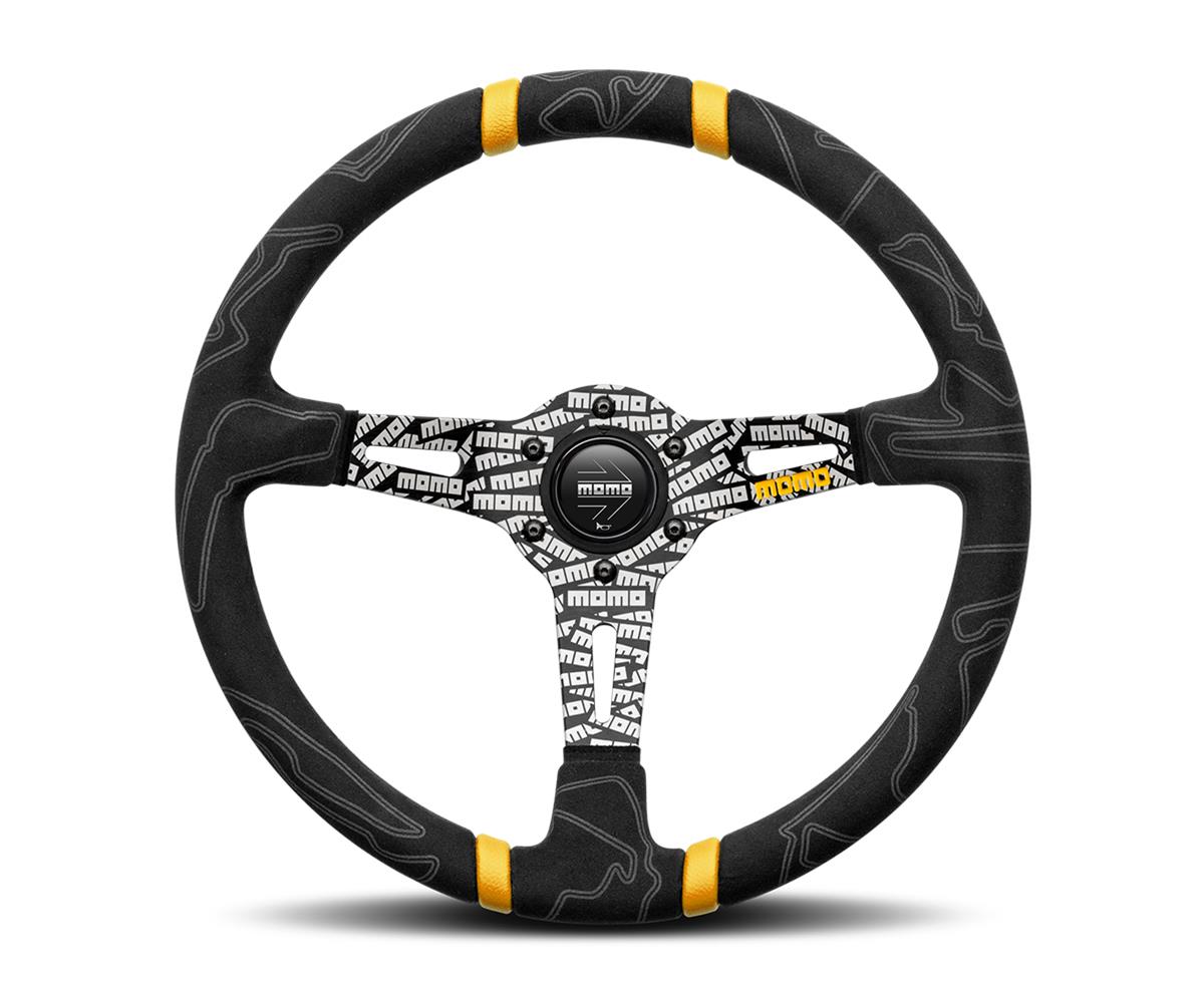 Momo ULT35BK0BK 350 mm Ultra Steering Wheel - Black