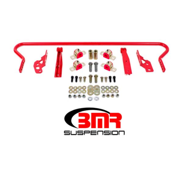 SB042R 29 mm Red Adjustable Rear Hollow Sway Bar Kit with Bushings for 2011-2014 S197 Mustang