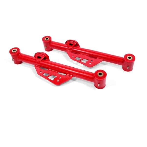 TCA014R Red Non-Adjustable Lower Control Arms for 1979-1998 Fox Mustang