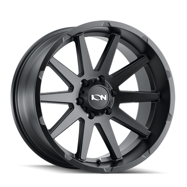 20 x 9 in. ION Type 143 8 x 165.1 Bolt Pattern 0 mm Offset 125.2 mm Hub Matte Black Wheel