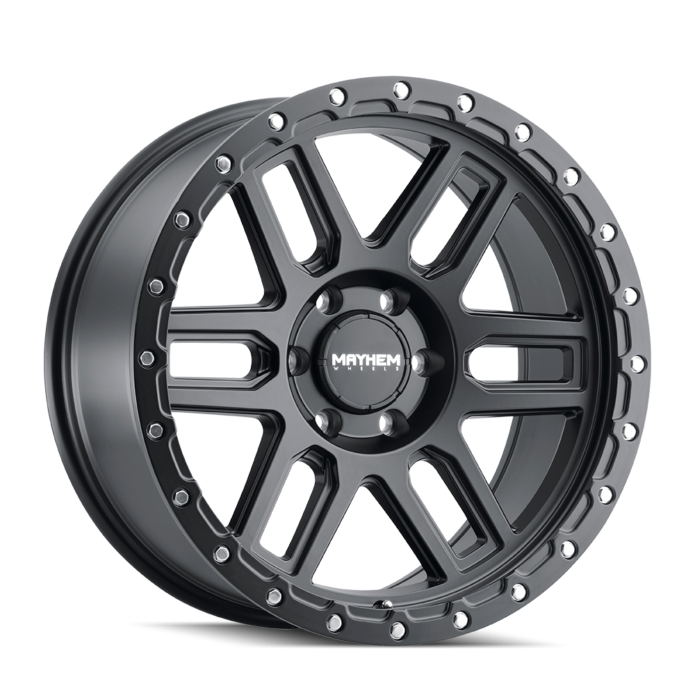 8304-2983MB 20 x 9 in. 6 x 139.7 Bolt Pattern 0 mm Offset 106 mm 8304 Delta Hub Matte Black Wheel
