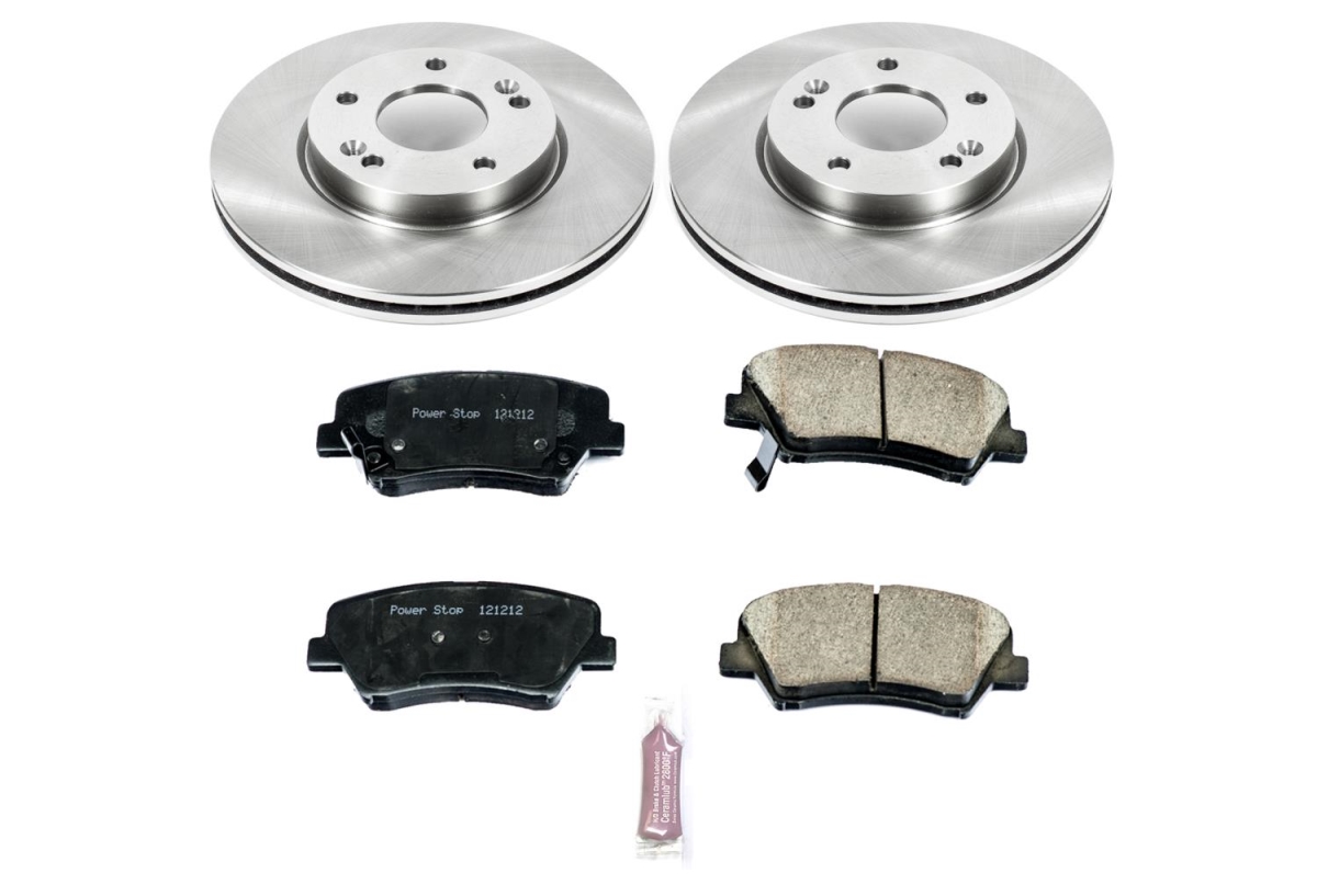 Powerstop Brake Disc & Pad Kit OE Replacement Series, Front, 2-year / 24000-mile limited warranty KOE6503