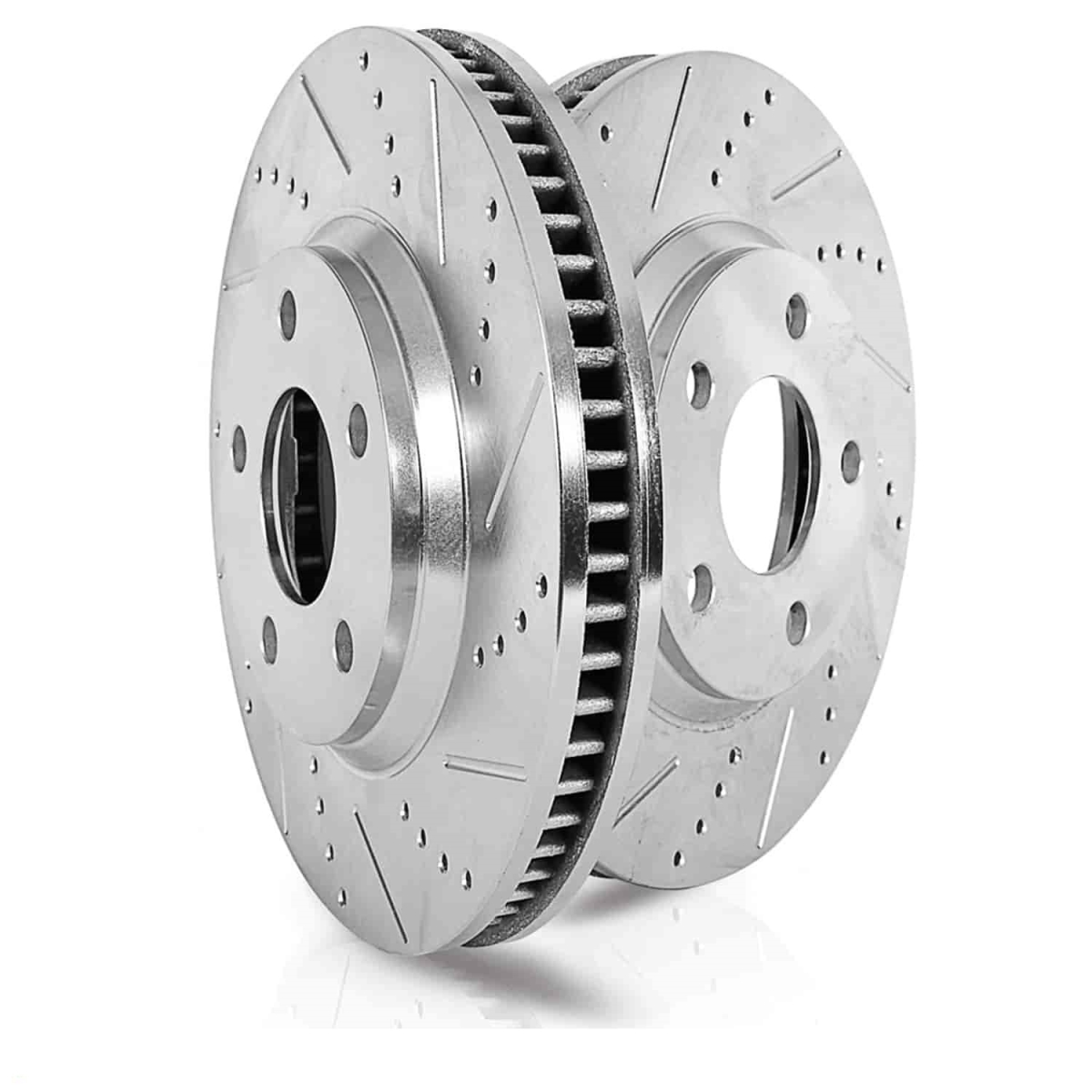 PowerStop AR8144XPR Front Evolution Drilled & Slotted Rotors for 1994-2001 Ford Mustang - Set of 2
