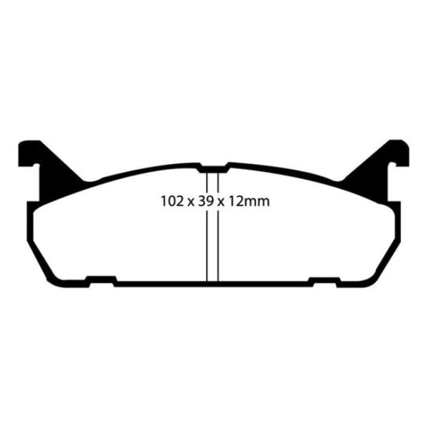DP3828C Redstuff Rear Brake Pads for 1991-1996 Ford Escort 1.8