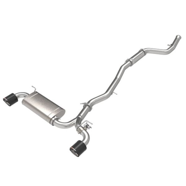 aFe 49-36050-C 2.5 in.-3 in. 304 Stainless Steel CB Exhaust with Carbon Tips for 2021 Toyota Supra 2.0L