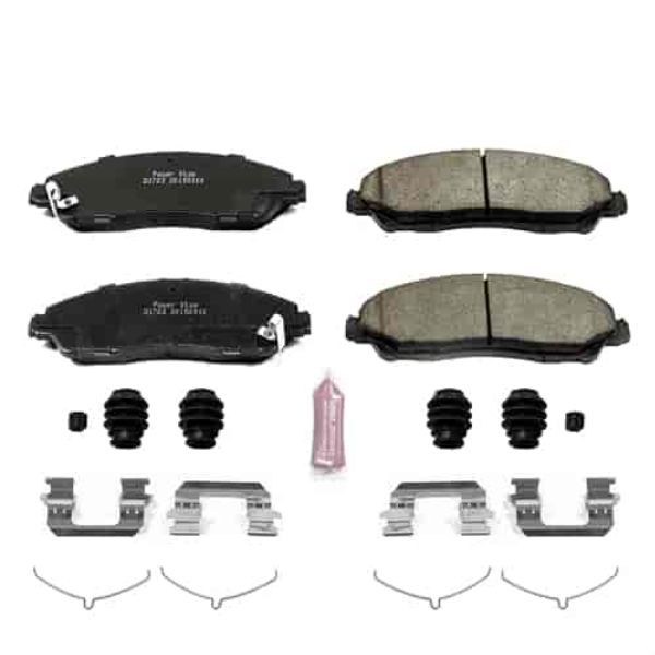PowerStop Z23-1723 Front Z23 Evolution Sport Brake Pads with Hardware for 2014-2017 Acura MDX