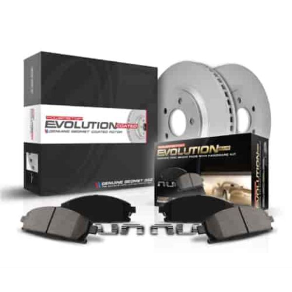 Rear Z17 Evolution Geomet Coated Brake Kit for 2010-2012 Lexus HS250H