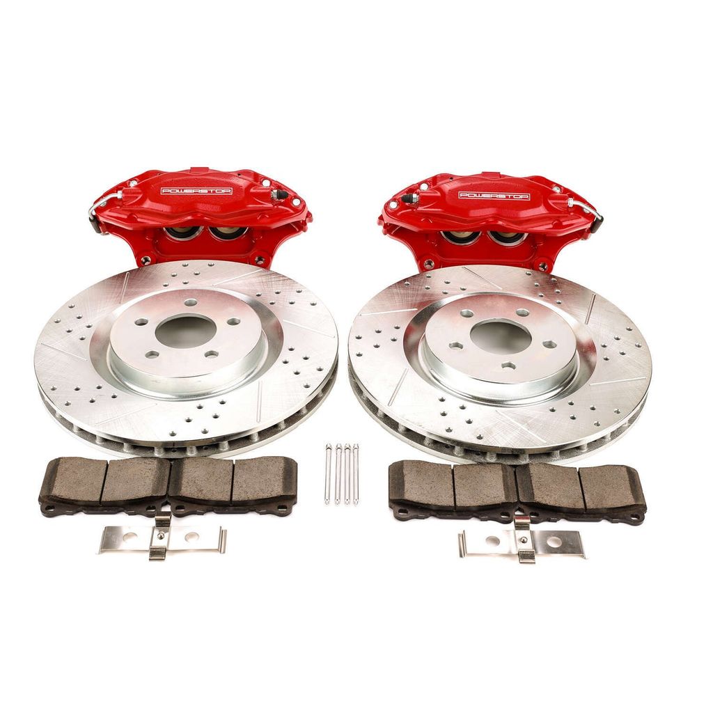 PowerStop BBK-MUST-001R Front Big Brake Conversion Kit for 2005-2014 Ford Mustang