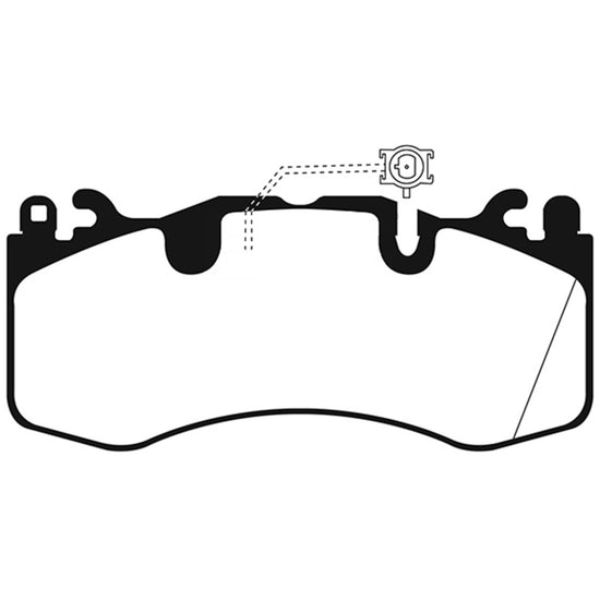 Yellowstuff Front Brake Pads - Yellow - Performance Upgrade for Maserati Levante
