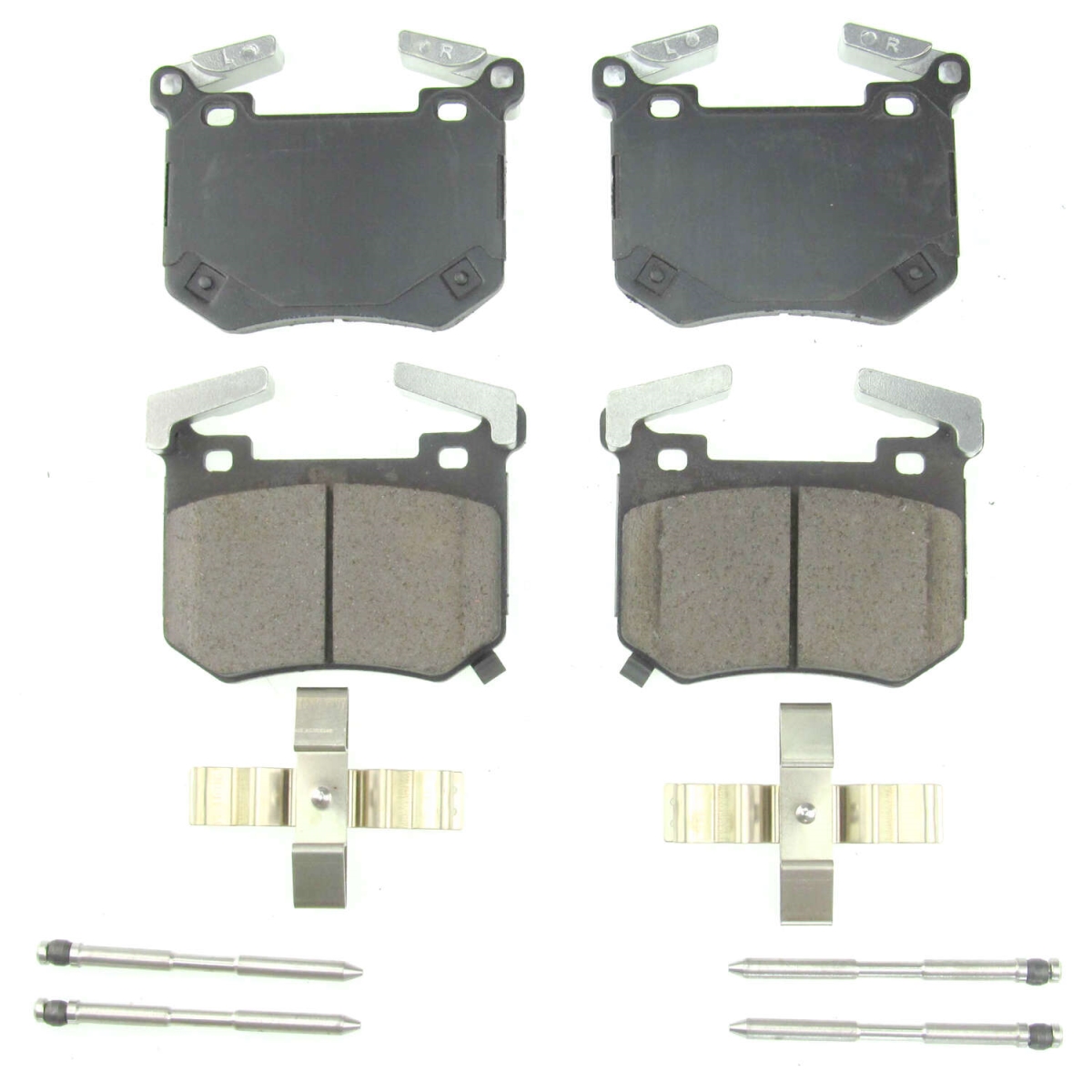 PowerStop 17-2144 Rear Z17 Evolution Ceramic Brake Pads with Hardware for 2018-2019 Kia Stinger