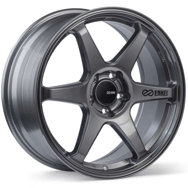 17 x 9 in. 40 mm Offset 5 x 114.3 Bolt Pattern 72.6 Bore T6R Gloss Gunmetal Wheel