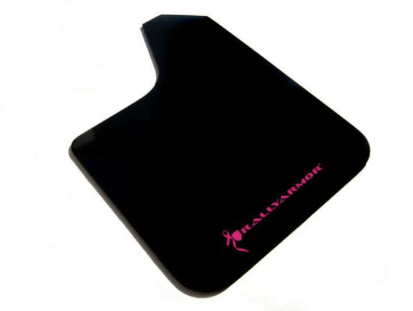 Universal Fit Basic Black Mud Flap with Pink Logo
