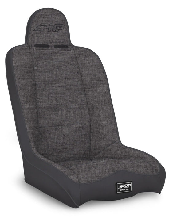Daily Driver High Back Suspension Seat with Two Neck Slots - All Grey